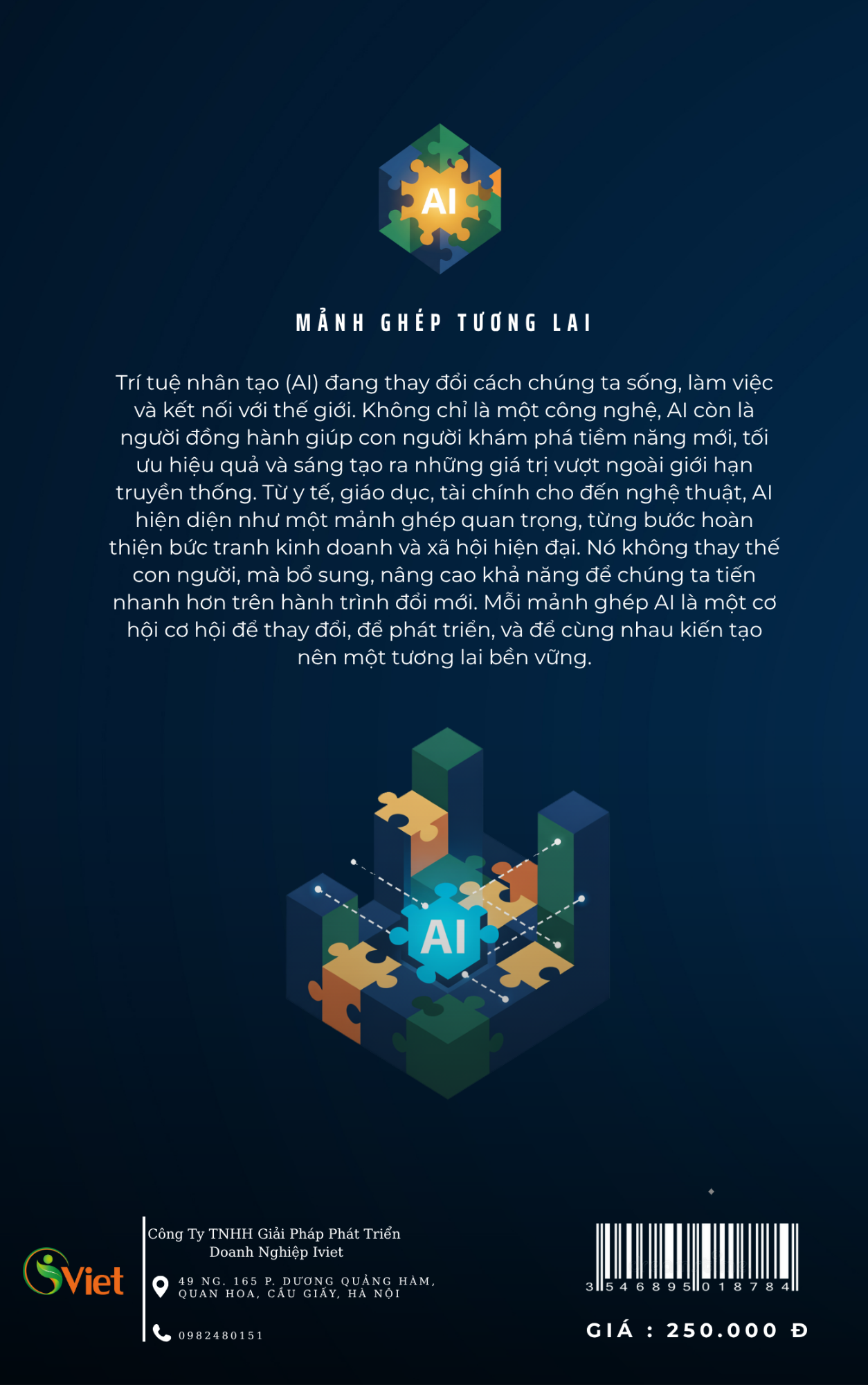 Bìa sau sách với mô tả chi tiết